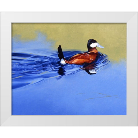 Ruddy and Blue White Modern Wood Framed Art Print by Chapman, Julie T.