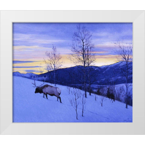 Thanksgiving White Modern Wood Framed Art Print by Chapman, Julie T.