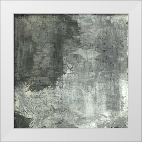 Gray Abstract II White Modern Wood Framed Art Print by Ray, Elena