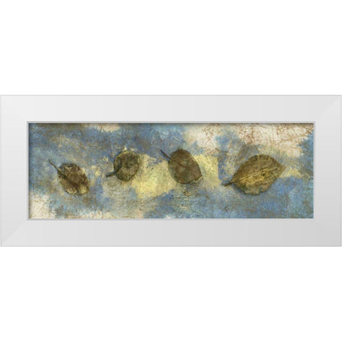 Leaf Banner I White Modern Wood Framed Art Print by Ray, Elena