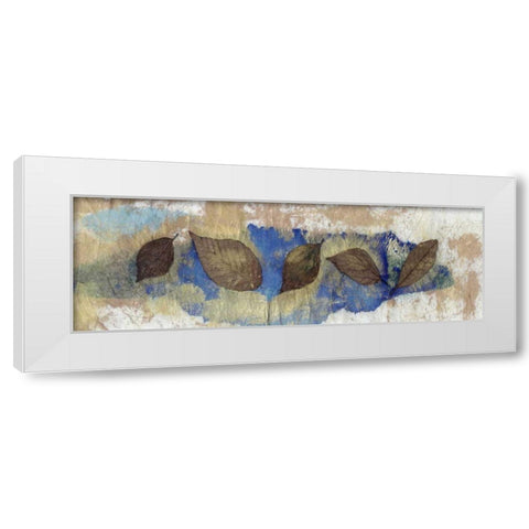 Leaf Banner III White Modern Wood Framed Art Print by Ray, Elena