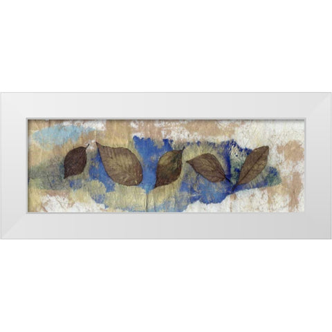 Leaf Banner III White Modern Wood Framed Art Print by Ray, Elena