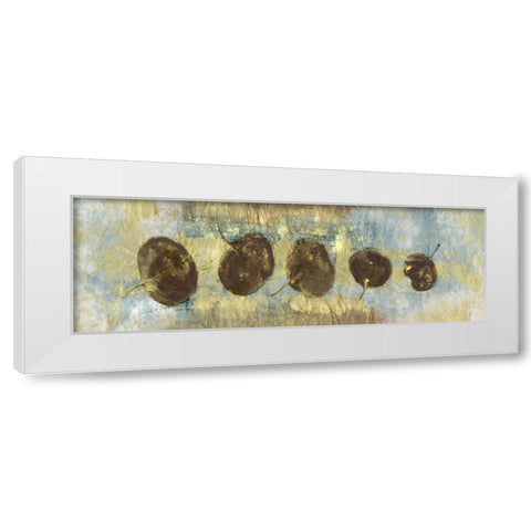 Leaf Banner IV White Modern Wood Framed Art Print by Ray, Elena