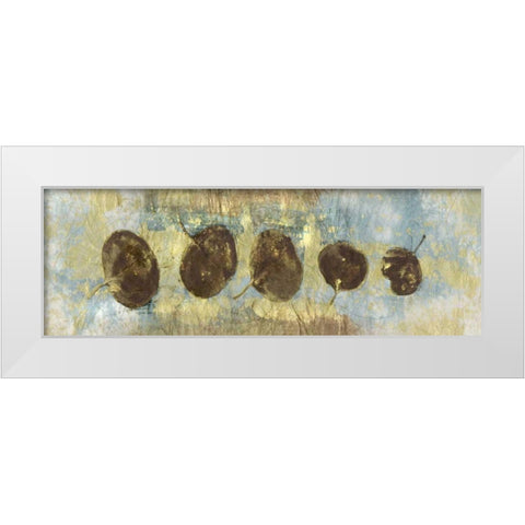 Leaf Banner IV White Modern Wood Framed Art Print by Ray, Elena