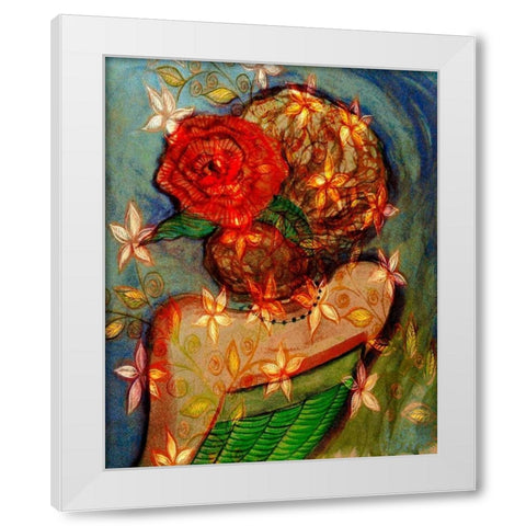 Bella III White Modern Wood Framed Art Print by Harrington, Danielle