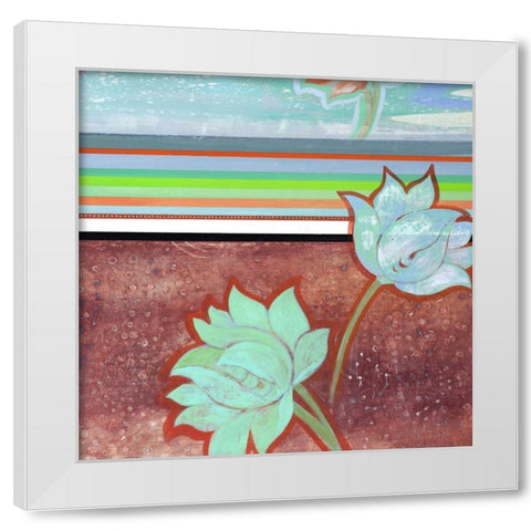 Breathe Some More III White Modern Wood Framed Art Print by Fuchs, Jodi