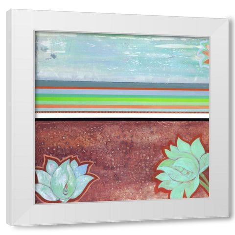 Breathe Some More IV White Modern Wood Framed Art Print by Fuchs, Jodi
