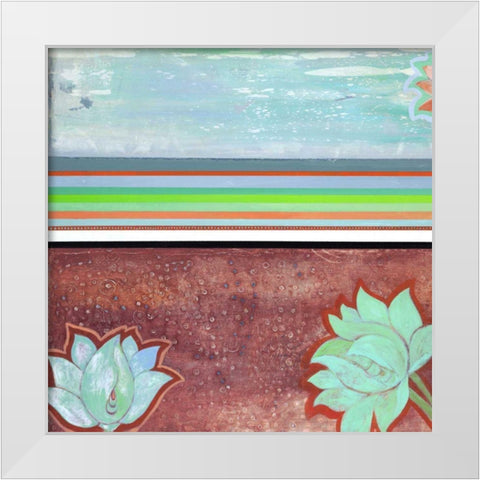 Breathe Some More IV White Modern Wood Framed Art Print by Fuchs, Jodi