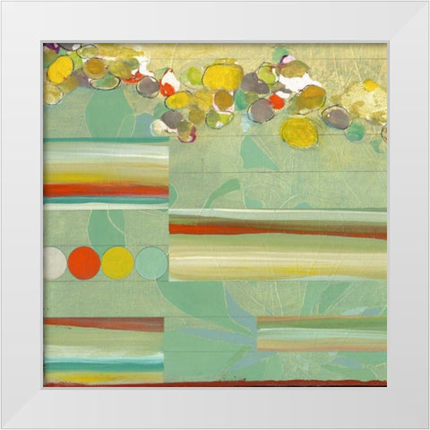 Orchestrate I White Modern Wood Framed Art Print by Fuchs, Jodi