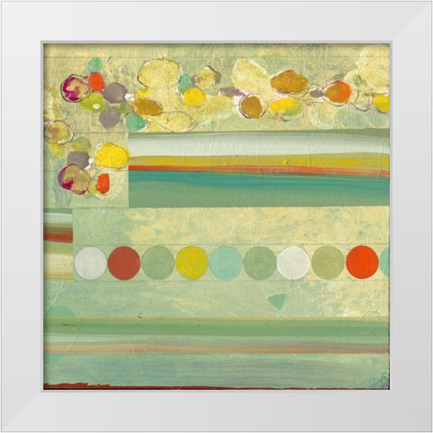 Orchestrate II White Modern Wood Framed Art Print by Fuchs, Jodi