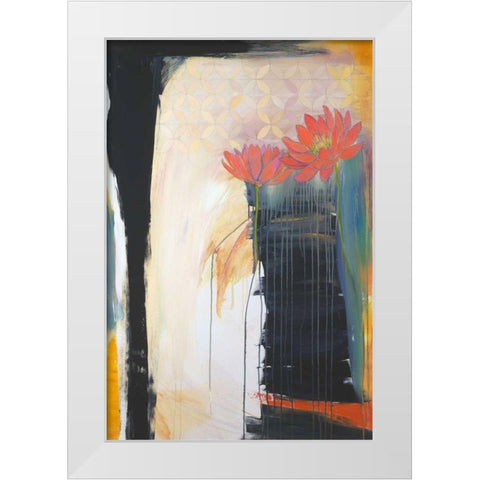 Billboard For Love I White Modern Wood Framed Art Print by Fuchs, Jodi