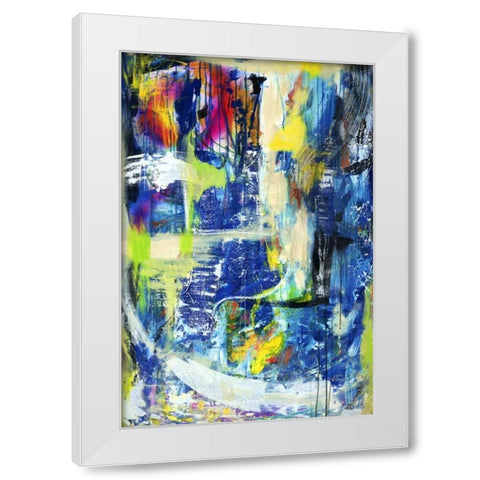 Spiritual Graffiti I White Modern Wood Framed Art Print by Fuchs, Jodi