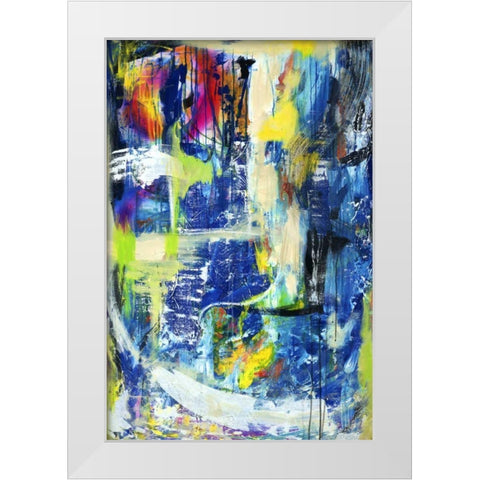 Spiritual Graffiti I White Modern Wood Framed Art Print by Fuchs, Jodi