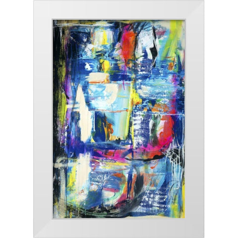 Spiritual Graffiti II White Modern Wood Framed Art Print by Fuchs, Jodi