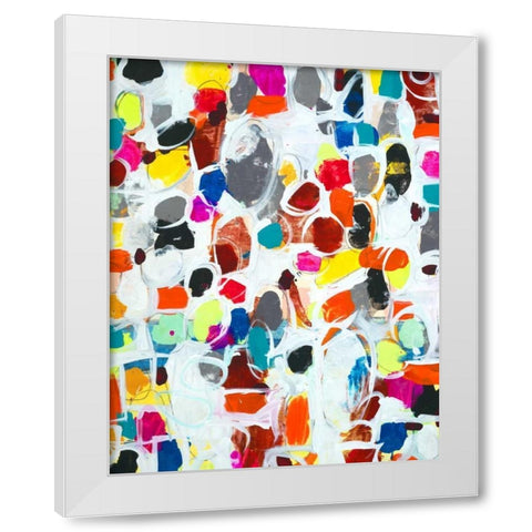 Celebration I White Modern Wood Framed Art Print by Fuchs, Jodi