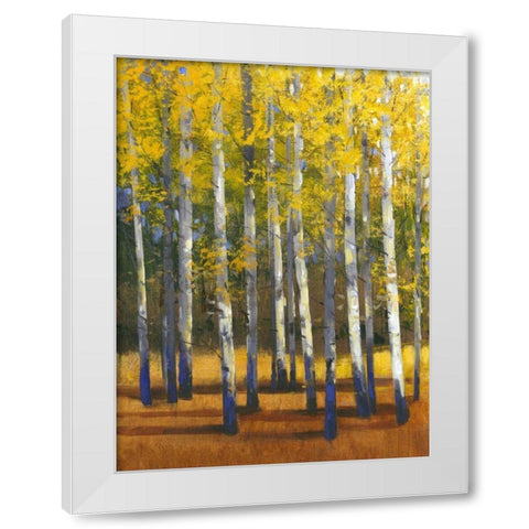 Fall in Glory II White Modern Wood Framed Art Print by OToole, Tim