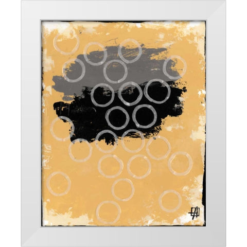 Disco Lemon Juice I White Modern Wood Framed Art Print by Avondet, Natalie