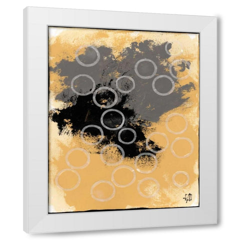 Disco Lemon Juice II White Modern Wood Framed Art Print by Avondet, Natalie