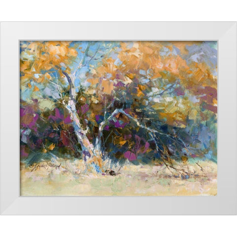 Sycamore White Modern Wood Framed Art Print by Pollard, Julie G.