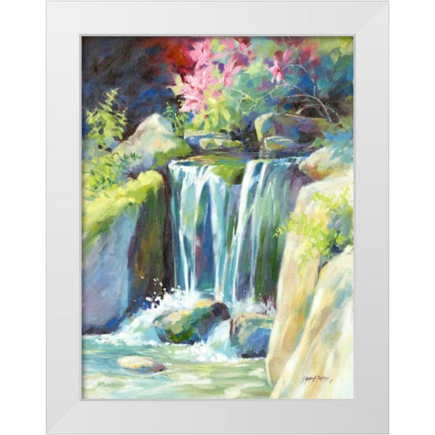 Crystal Creek White Modern Wood Framed Art Print by Pollard, Julie G.