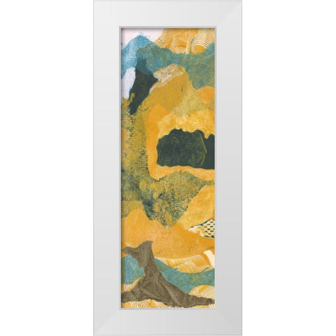 Mountain Shapes I White Modern Wood Framed Art Print by Roth, Carolyn