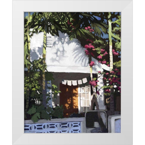 Conch Republic II White Modern Wood Framed Art Print by Novak, Rick