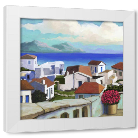 Conch Republic III White Modern Wood Framed Art Print by Novak, Rick