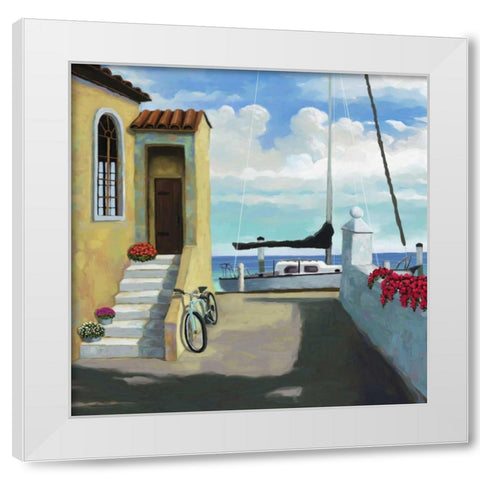 Conch Republic VI White Modern Wood Framed Art Print by Novak, Rick