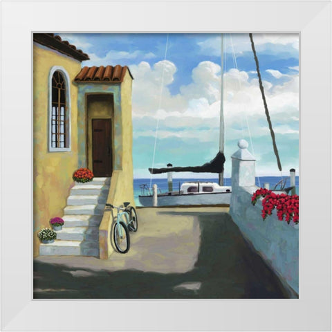 Conch Republic VI White Modern Wood Framed Art Print by Novak, Rick