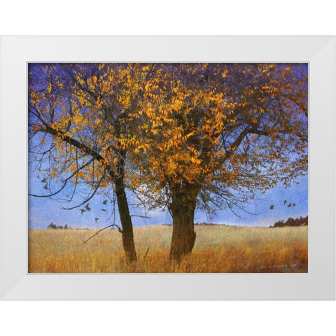 Yellow Elm White Modern Wood Framed Art Print by Vest, Chris