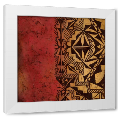 Native Tradition I White Modern Wood Framed Art Print by Zarris, Chariklia