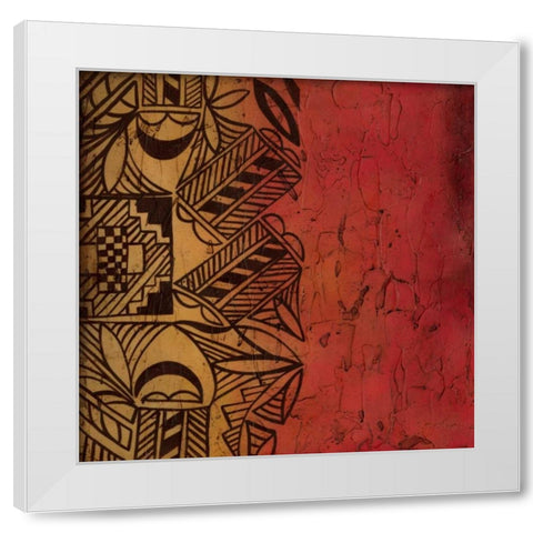 Native Tradition II White Modern Wood Framed Art Print by Zarris, Chariklia