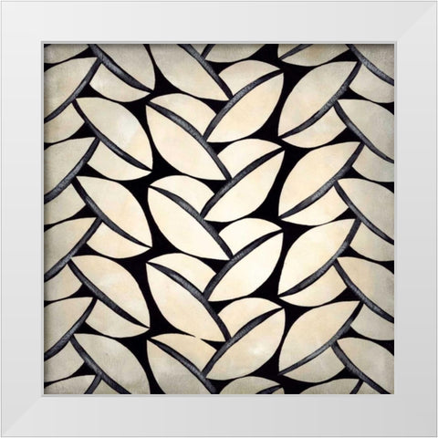 Classical Leaves II White Modern Wood Framed Art Print by Zarris, Chariklia