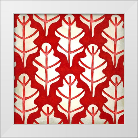 Classical Leaves IV White Modern Wood Framed Art Print by Zarris, Chariklia