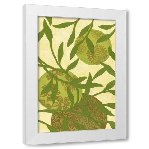 Florestial III White Modern Wood Framed Art Print by Slocum, Nancy