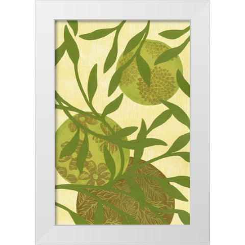 Florestial III White Modern Wood Framed Art Print by Slocum, Nancy