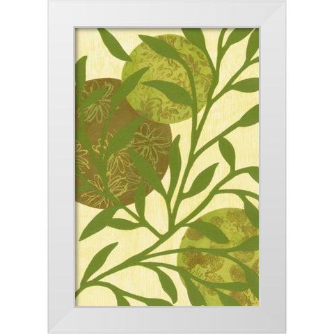 Florestial IV White Modern Wood Framed Art Print by Slocum, Nancy