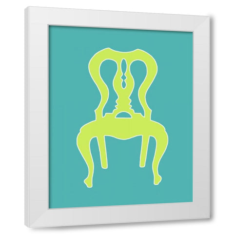 Graphic Chair II White Modern Wood Framed Art Print by Zarris, Chariklia