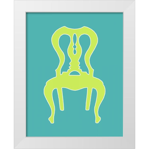 Graphic Chair II White Modern Wood Framed Art Print by Zarris, Chariklia