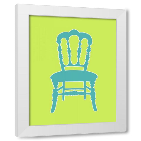 Graphic Chair III White Modern Wood Framed Art Print by Zarris, Chariklia