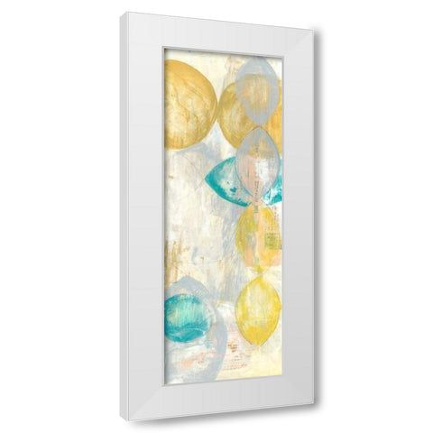 Romance III White Modern Wood Framed Art Print by Goldberger, Jennifer