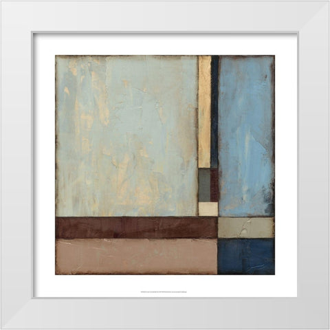 Earth, Steel and Sky I White Modern Wood Framed Art Print by Goldberger, Jennifer