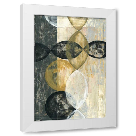 Half Moon II White Modern Wood Framed Art Print by Goldberger, Jennifer