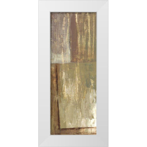 Rustic Earth II White Modern Wood Framed Art Print by Goldberger, Jennifer