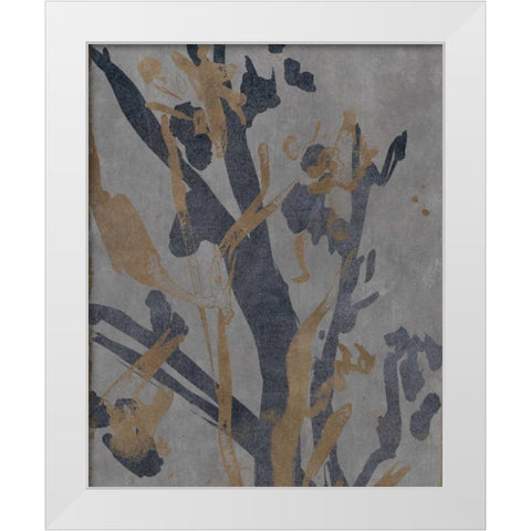 Traces I White Modern Wood Framed Art Print by Archie, Kate