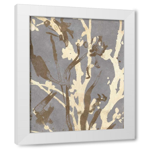Traces II White Modern Wood Framed Art Print by Archie, Kate
