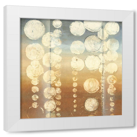 Rain II White Modern Wood Framed Art Print by Goldberger, Jennifer