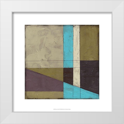 Geometric Sketch I White Modern Wood Framed Art Print by Goldberger, Jennifer