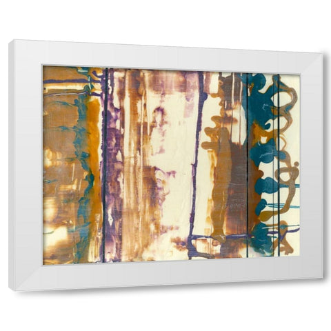 Fluid Connection II White Modern Wood Framed Art Print by Goldberger, Jennifer