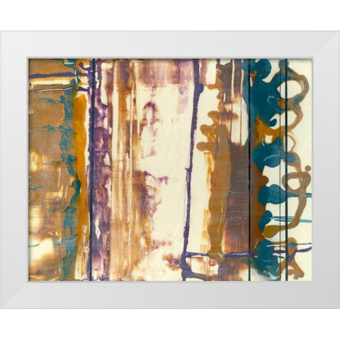 Fluid Connection II White Modern Wood Framed Art Print by Goldberger, Jennifer